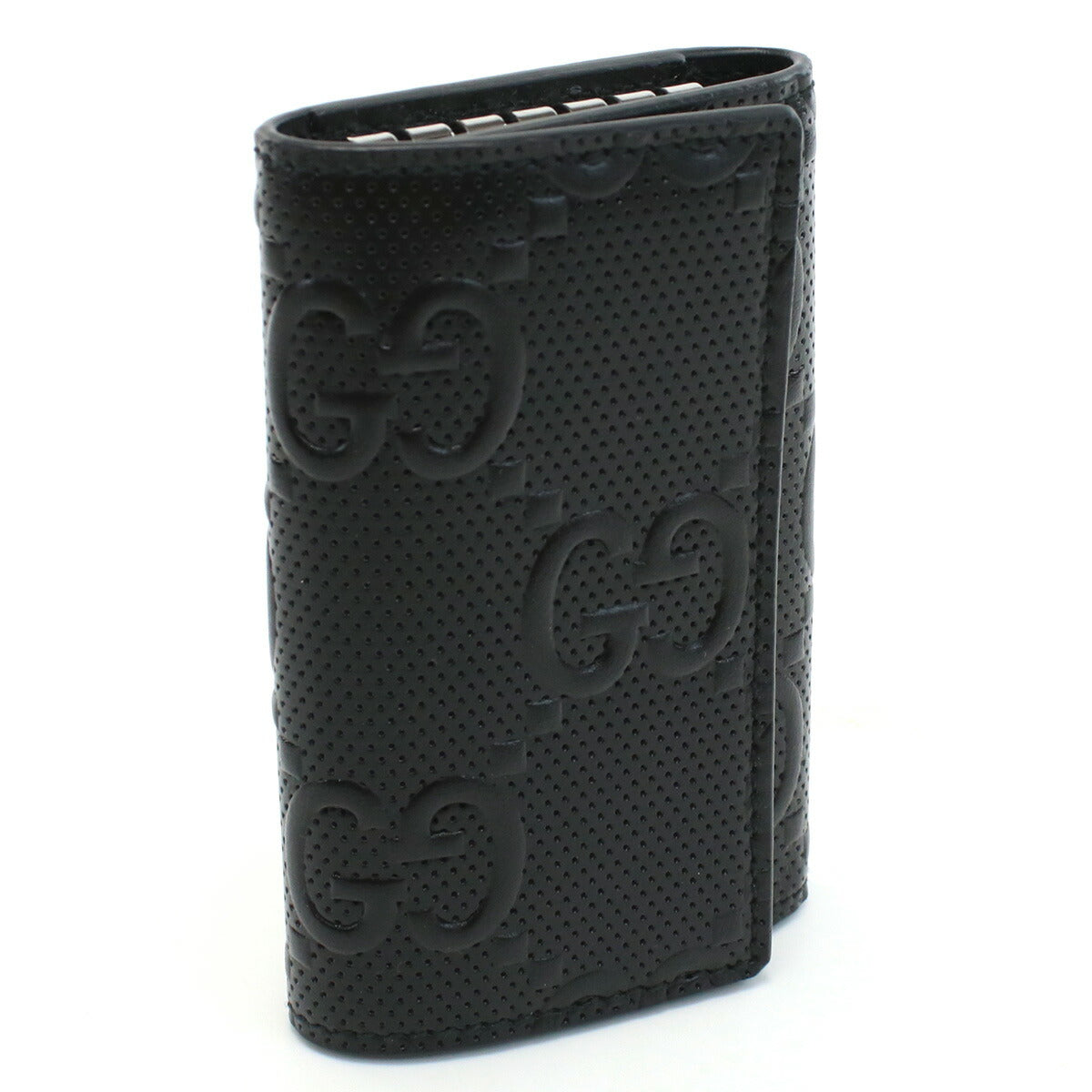 グッチ 6連キーケース メンズ GGエンボスレザー イタリア 625565 ブラック 小物 GUC625565011