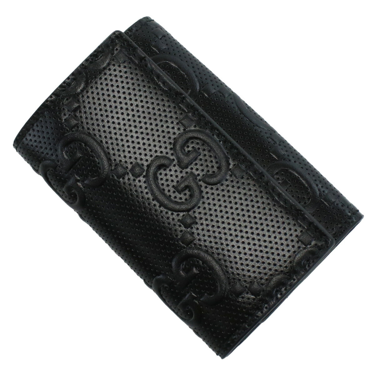 グッチ 6連キーケース メンズ GGエンボスレザー イタリア 625565 ブラック 小物 GUC625565011