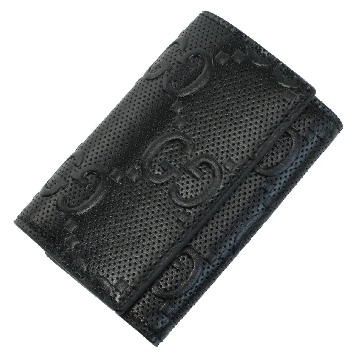 グッチ 6連キーケース メンズ GGエンボスレザー イタリア 625565 ブラック 小物 GUC625565011