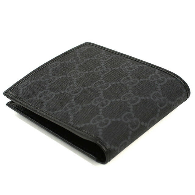 グッチ 二折財布小銭入付き メンズ ブランド GUCCI GG RETRO 673000 ブラック 財布 GUC673000011