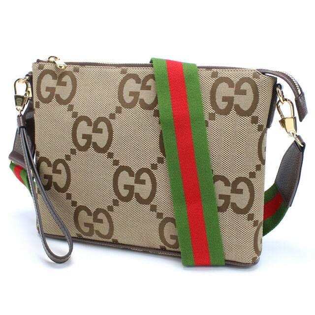 グッチ 斜め掛けショルダーバッグ メンズ ブランド ジャンボGGキャンバス イタリア 699130 ブラウン系 バッグ GUC699130011