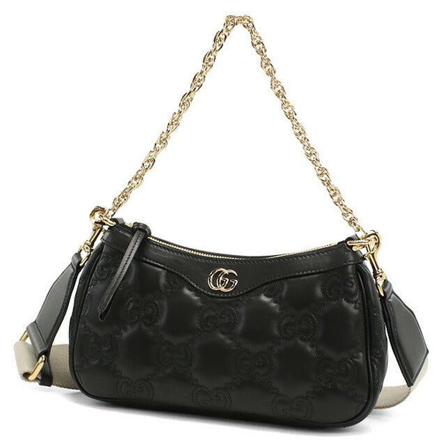 グッチ 斜め掛け ショルダーバッグ レディース ブランド GUCCI GG MATELASSE 735049 ブラック バッグ GUC735049011