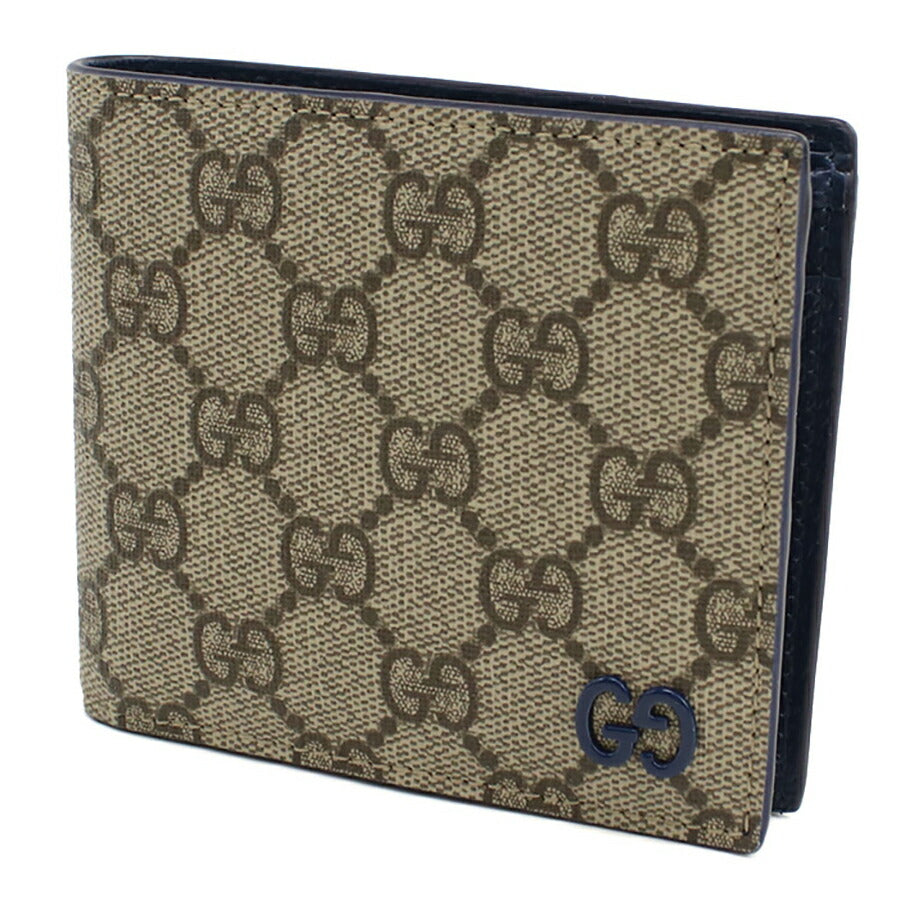 グッチ 二折財布小銭入付き メンズ ブランド GUCCI BICOLOR 768244 ベージュ 財布 GUC768244011