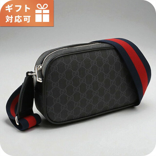 グッチ 斜め掛け ショルダーバッグ メンズ ブランド GUCCI GG BLACK 792097 ブラック バッグ GUC792097011