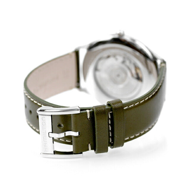 ハミルトン ジャズマスター シンライン 40mm 自動巻き 機械式 H38525811 メンズ 腕時計 ブランド ベージュ グリーン H38525811