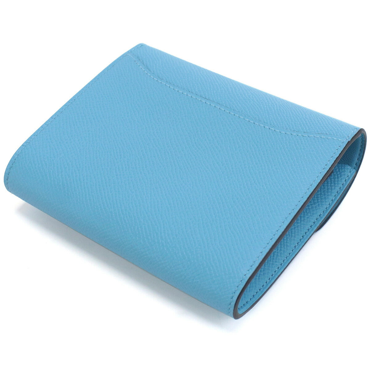 エルメス 二つ折り財布 ユニセックス エプソン フランス コンスタンスコンハ゜クトウォレット ブルー系 財布 HERCONSTCOMWA011