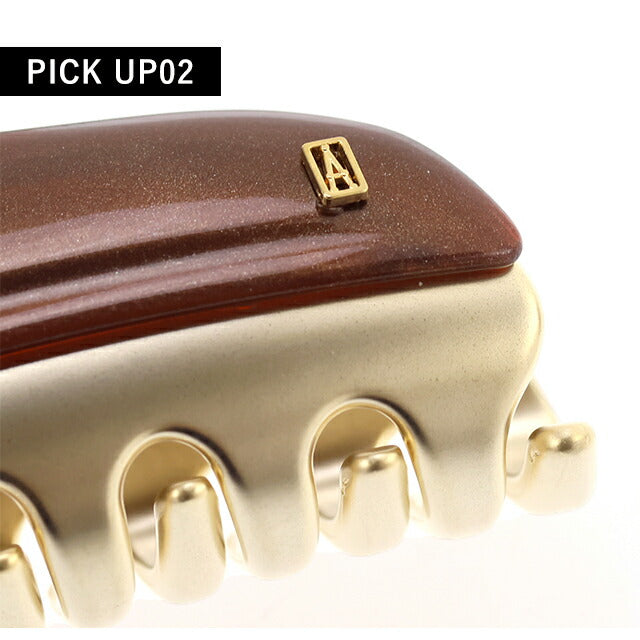アレクサンドル ドゥ パリ ヘアクリップ レディース ブランド ALEXANDRE DE PARIS ヴァンドームLクリップ ICCL-12832-02-X4 パールブラウン ICCL-12832-02-X4
