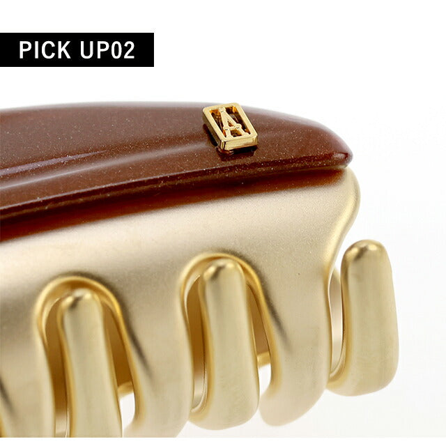 Alexandre de Paris剪辑剪辑女性品牌Alexandre de Paris Vendome M剪辑ICCM-15571-02-X4 PEARL BROWN ICCM-15571-02-X4