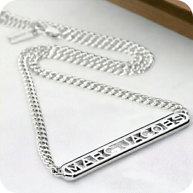 マーク ジェイコブス ネックレス MARC JACOBS ザ モノグラム チェーン 真鍮 レディース J305M03FA22 040 シルバー アクセサリー 記念品 プレゼント ギフト J305M03FA22-040