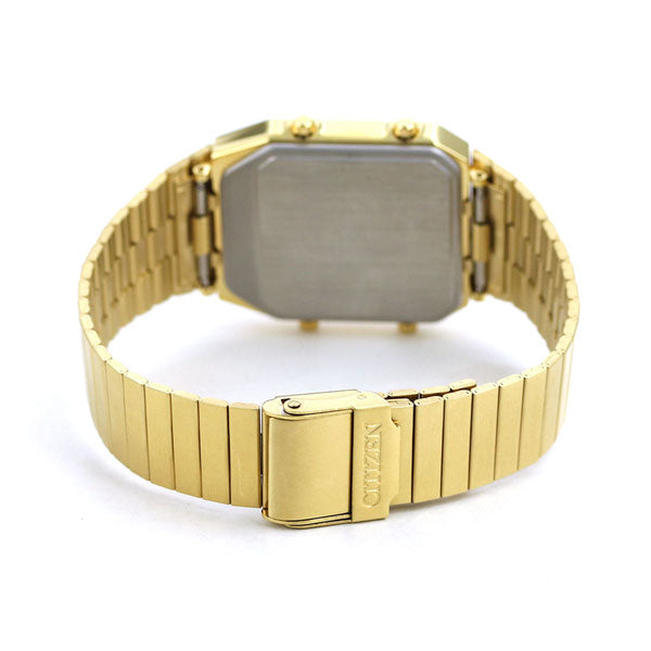 Citizen Record Label Ana-Digital Temp Watch Brand Chronograph Thermometer Analog Digital JG2103-72X CITIZEN Gold Men&