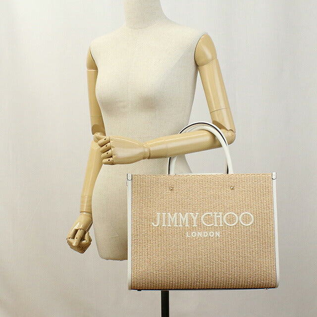 ジミーチュウ カゴバッグ レディース ブランド JIMMY CHOO イタリア AVENUE M TOTE U ベージュ系 バッグ JICAVENUEMTOT011
