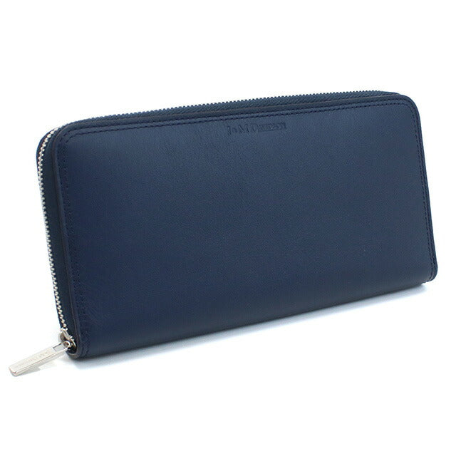 ジェイアンドエムデヴィッドソン 長財布ラウンドファスナー レディース ブランド レザー スペイン SZAW-0XX-SCXX MIDNIGHT ネイビー系 JMDAW0XXSCXX021