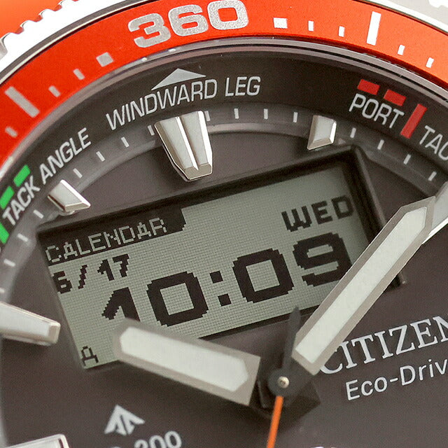 JV3000-13E | Citizen Promaster MARINE Series Combination Watch Wave Tracker Yacht Timer Eco Drive