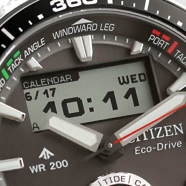 JV3001-53E | シチズン プロマスター MARINEシリーズ コンビネーションウオッチ Wave Tracker ヨットタイマー エコドライブ