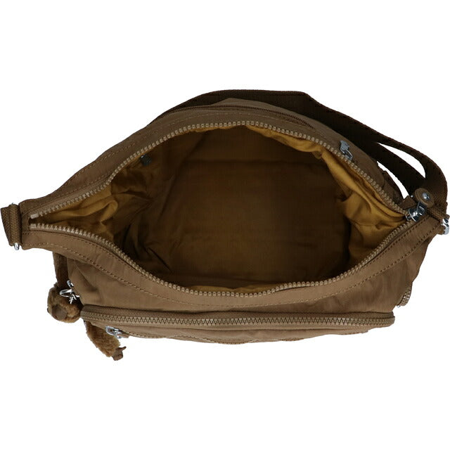 キプリング ショルダーバッグ レディース ブランド Kipling ギャビー ロゴ ワンポイント 無地 K15255-1NA Smooth Khaki K15255-1NA