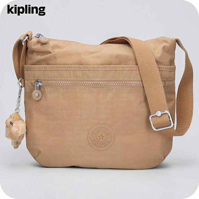 キプリング ショルダーバッグ レディース ブランド Kipling アルト ロゴ ワンポイント 無地 K19911-7CN Early Tan K19911-7CN