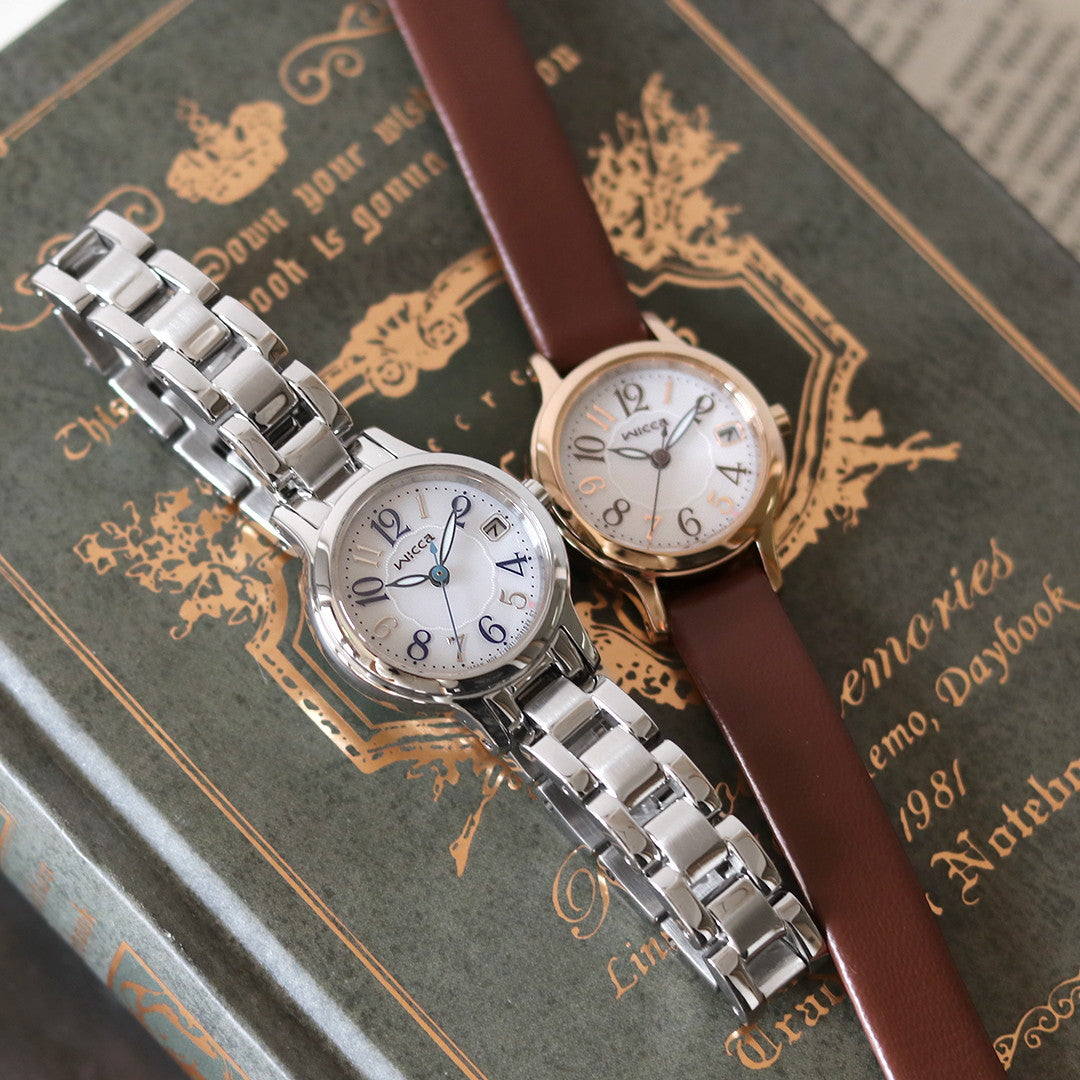 公民WICCA ECO DRIVE Solar Freshers狩猎考试日期展示观看品牌KH4-963-13公民银色粉红色金色女士KH4-963-13