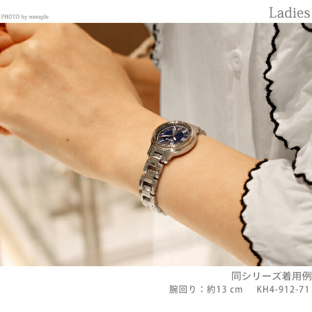 公民WICCA SOLARTECH观看品牌女性公民WICCA KH4-963-14模拟白色红色白色KH4-963-14