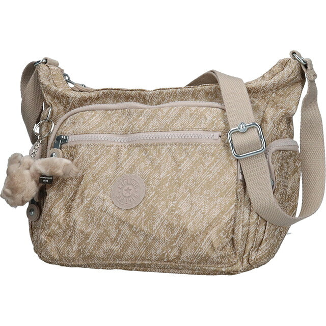 キプリング ショルダーバッグ レディース ブランド Kipling ギャビー S ロゴ ワンポイント 総柄 KI2532-1KG Brush Of Gold KI2532-1KG