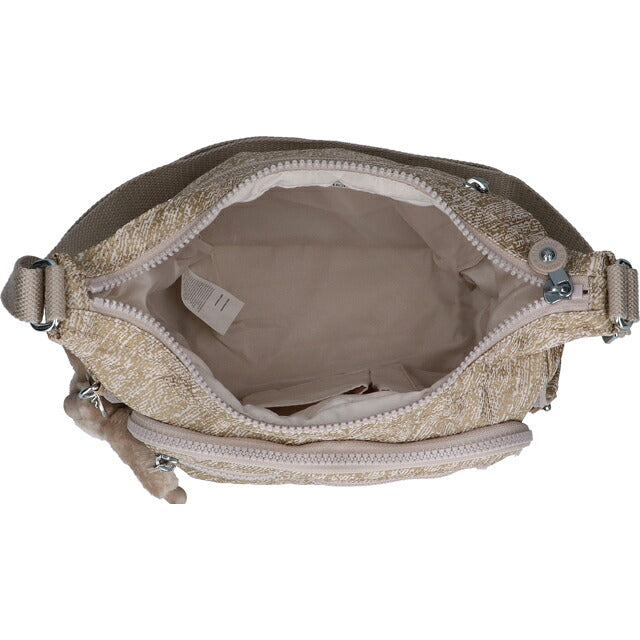 キプリング ショルダーバッグ レディース ブランド Kipling ギャビー S ロゴ ワンポイント 総柄 KI2532-1KG Brush Of Gold KI2532-1KG