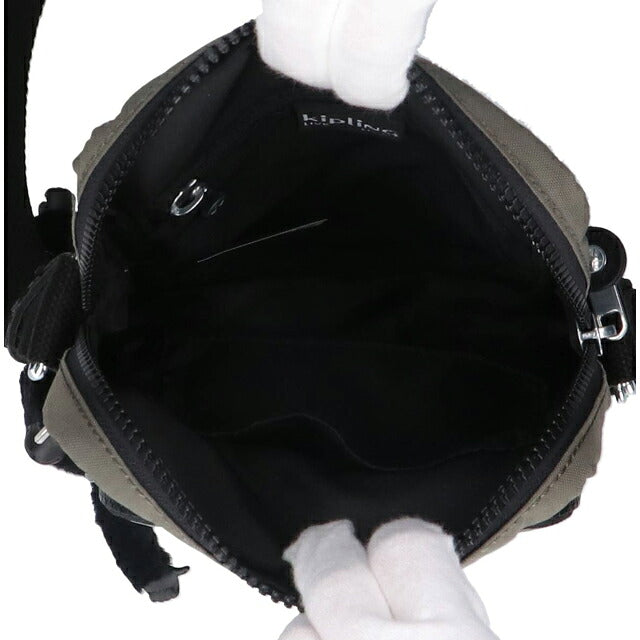 キプリング ショルダーバッグ レディース ブランド Kipling ガンネ ロゴ ワンポイント 無地 KI3244-88D Green Moss 緑 KI3244-88D