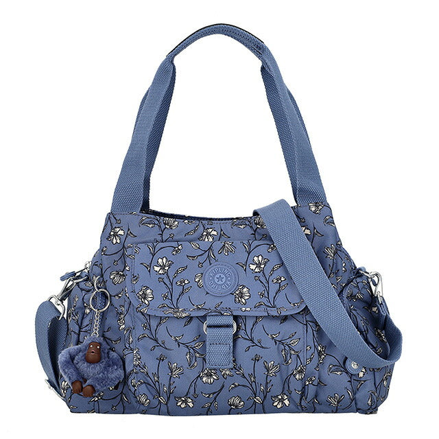 キプリング ハンドバッグ レディース ブランド Kipling KI34662QR GARDEN ROMANCE ブルー 軽量 小さめ 手提げ 高級 おしゃれ プレゼント 女性 実用的 かわいい