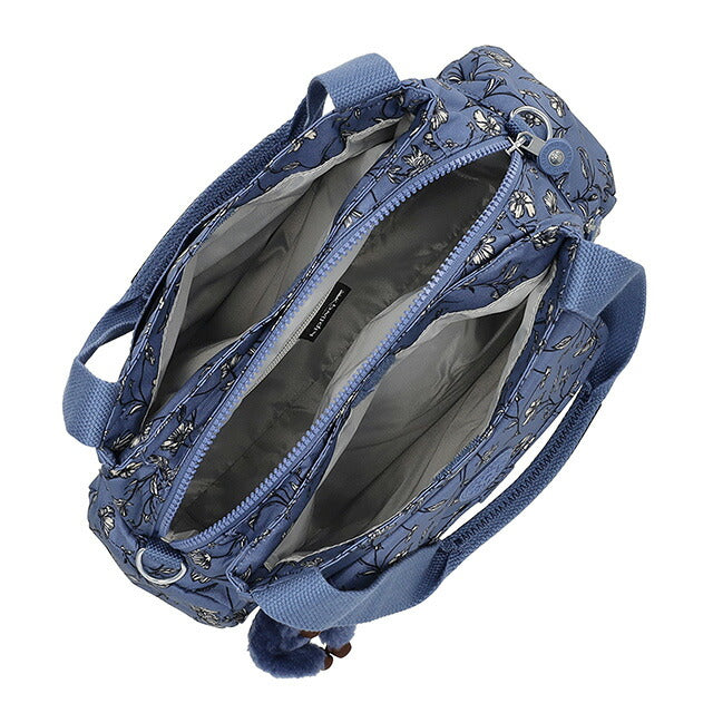 キプリング ハンドバッグ レディース ブランド Kipling KI34662QR GARDEN ROMANCE ブルー 軽量 小さめ 手提げ 高級 おしゃれ プレゼント 女性 実用的 かわいい