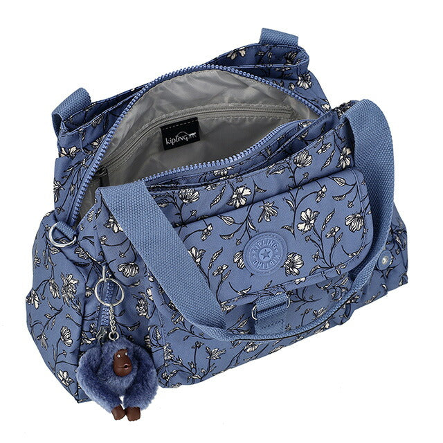 キプリング ハンドバッグ レディース ブランド Kipling KI34662QR GARDEN ROMANCE ブルー 軽量 小さめ 手提げ 高級 おしゃれ プレゼント 女性 実用的 かわいい