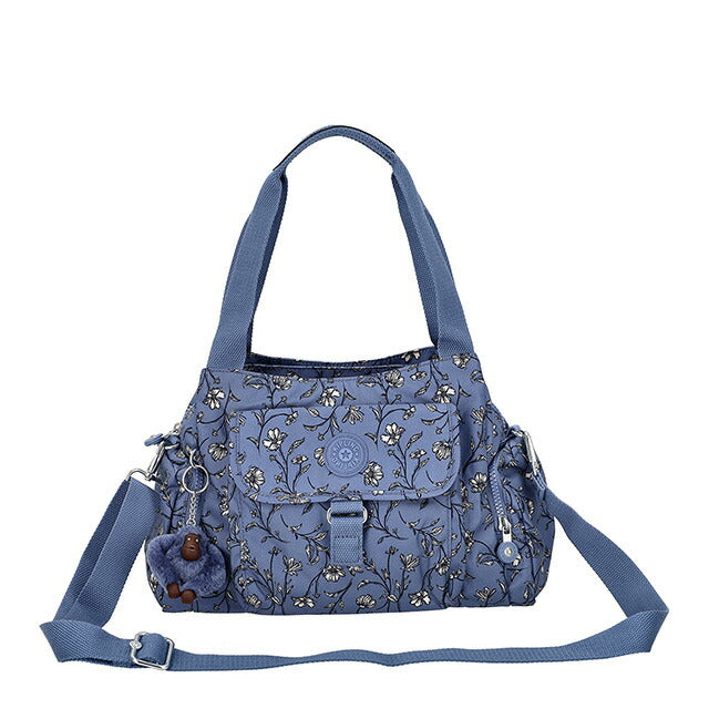 キプリング ハンドバッグ レディース ブランド Kipling KI34662QR GARDEN ROMANCE ブルー 軽量 小さめ 手提げ 高級 おしゃれ プレゼント 女性 実用的 かわいい