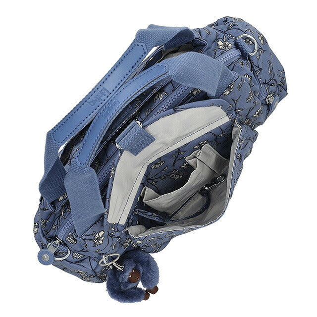 キプリング ハンドバッグ レディース ブランド Kipling KI34662QR GARDEN ROMANCE ブルー 軽量 小さめ 手提げ 高級 おしゃれ プレゼント 女性 実用的 かわいい