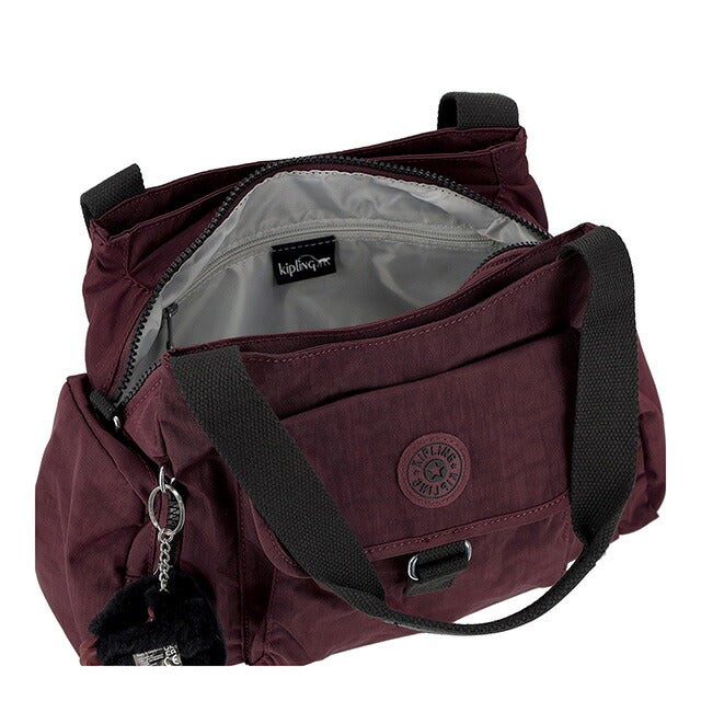 キプリング ハンドバッグ レディース ブランド Kipling KI41891QG MULBERRY MOCHA ボルドー 軽量 小さめ 手提げ 高級 おしゃれ プレゼント 女性 実用的 かわいい