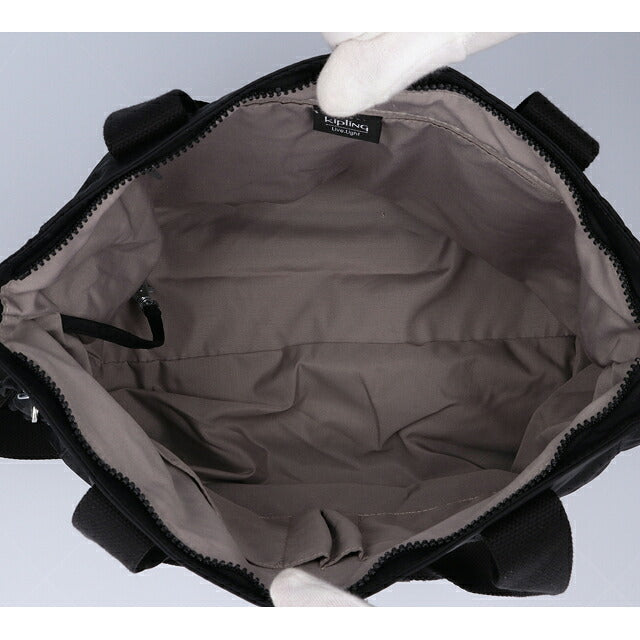 キプリング トートバッグ レディース ブランド Kipling アッセーニ S ロゴ ワンポイント 無地 2WAY KI4400-P39 Black Noir 黒 KI4400-P39