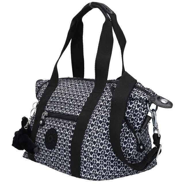 キプリング ボストンバッグ レディース ブランド Kipling アート ミニ ミニボストンバッグ 2WAY KI5656-DD2 Signature Print 黒 KI5656-DD2