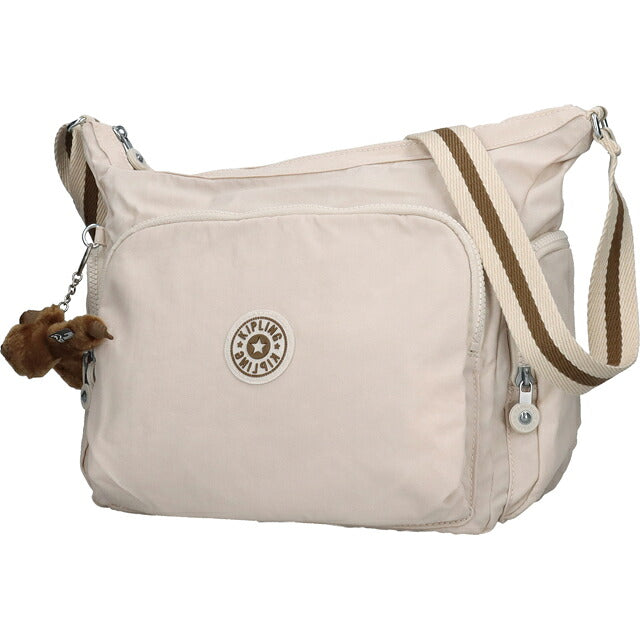 キプリング ショルダーバッグ レディース ブランド Kipling ガブ ロゴ ワンポイント 無地 KI5740-9LO Soft Sand KI5740-9LO