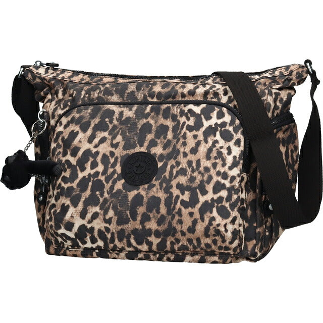 キプリング ショルダーバッグ レディース ブランド Kipling ガブ ロゴ ワンポイント 総柄 ヒョウ・レオパード フリンジ KI6525-6JP Wild Leopard KI6525-6JP