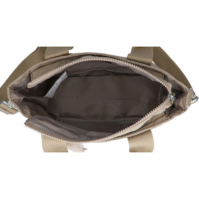 キプリング トートバッグ レディース ブランド Kipling ミンタ ロゴ ワンポイント 無地 2WAY KI7541-4PW Soft Taupe KI7541-4PW