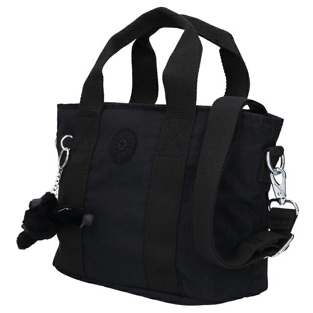 キプリング トートバッグ レディース ブランド Kipling ミンタ ロゴ ワンポイント 無地 2WAY KI7541-P39 Black Noir 黒 KI7541-P39