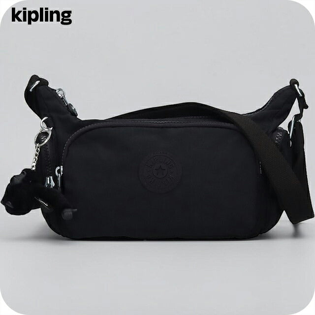 キプリング ショルダーバッグ レディース ブランド Kipling ガベット S ロゴ ワンポイント 無地 KI8115-P39 Black Noir 黒 KI8115-P39