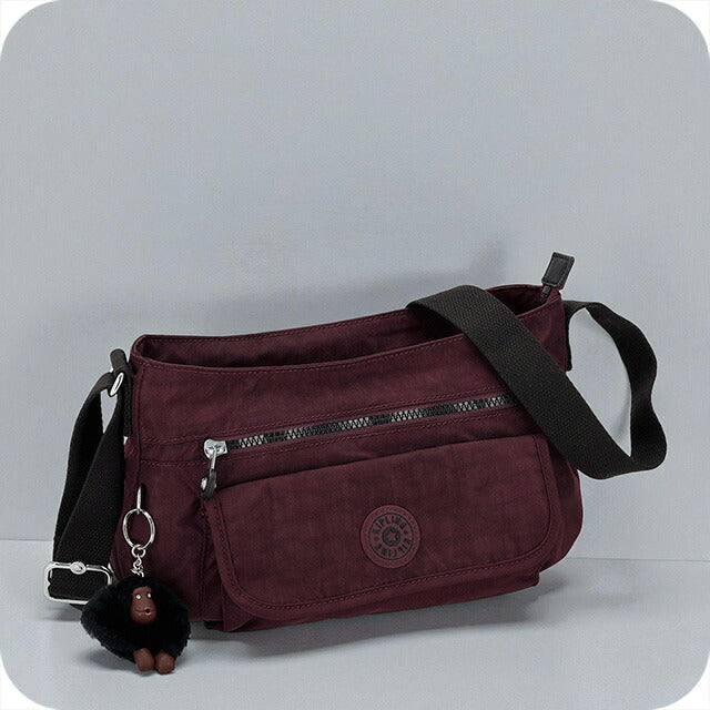 キプリング ショルダーバッグ レディース ブランド Kipling KI93901QG MULBERRY MOCHA ボルドー 斜めがけ 高級 おしゃれ プレゼント 女性 実用的 かわいい