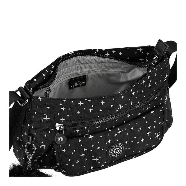 キプリング ショルダーバッグ レディース ブランド Kipling KI93911OM COSMIC TWILIGHT ブラック 斜めがけ 高級 おしゃれ プレゼント 女性 実用的 かわいい
