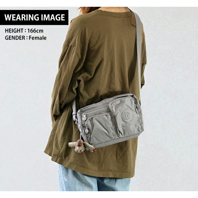 キプリング ショルダーバッグ レディース ブランド Kipling KIA9Z80MO CLOUDY GREY グレー 斜めがけ 高級 おしゃれ プレゼント 女性 実用的 かわいい