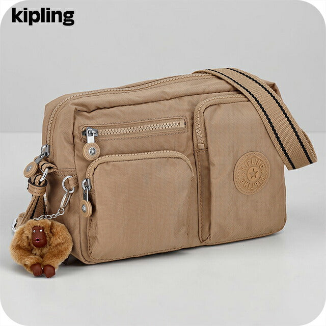Kipling 单肩包女士品牌 Kipling CHINA KIA9Z80NW EARLY TAN P 棕色斜挎包奢华时尚礼物女士实用可爱