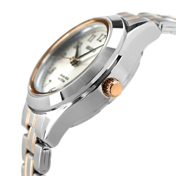 Citizen watch brand Eco-Drive Solar Ladies watch brand KM4-139-93 CITIZEN Regno silver pink gold KM4-139-93