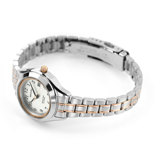 Citizen watch brand Eco-Drive Solar Ladies watch brand KM4-139-93 CITIZEN Regno silver pink gold KM4-139-93