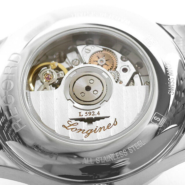 ロンジン レコード 自動巻き 腕時計 ブランド レディース ダイヤモンド LONGINES L2.321.0.57.6 アナログ ブラック 黒 スイス製 L2-321-0-57-6