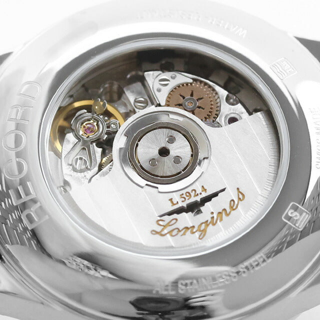 ロンジン レコード 自動巻き 腕時計 ブランド レディース LONGINES L2.321.4.56.6 アナログ ブラック 黒 スイス製 L2-321-4-56-6