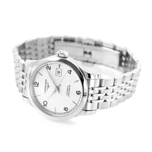 ロンジン レコード 自動巻き 腕時計 ブランド レディース LONGINES L2.321.4.76.6 アナログ シルバー スイス製 L2-321-4-76-6