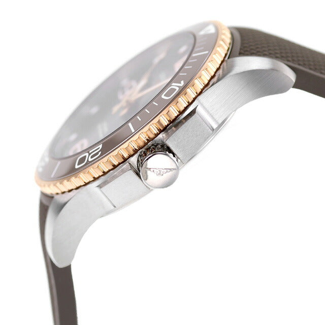 ロンジン ハイドロ コンクエスト 自動巻き 腕時計 ブランド メンズ LONGINES L3.780.3.78.9 アナログ ダークブラウン スイス製 L3-780-3-78-9