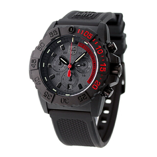 Luminox 3580 Series Navy Seals Chronograph 45mm 3581.EY LUMINOX Watch Black Red l3581-EY