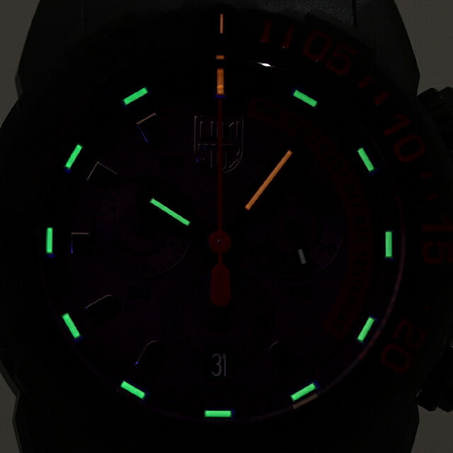 Luminox 3580 Series Navy Seals Chronograph 45mm 3581.EY LUMINOX Watch Black Red l3581-EY